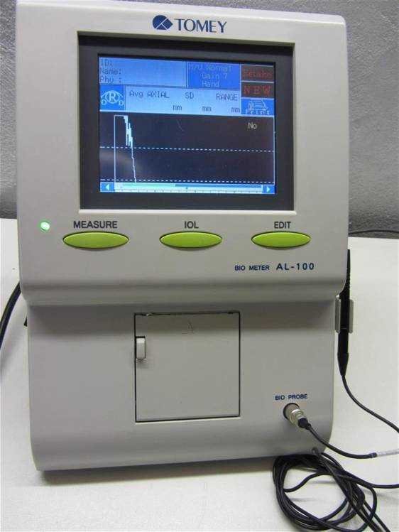 Tomey AL-100 A-Scan Biometer fast simple operation - Dauh Eye Care